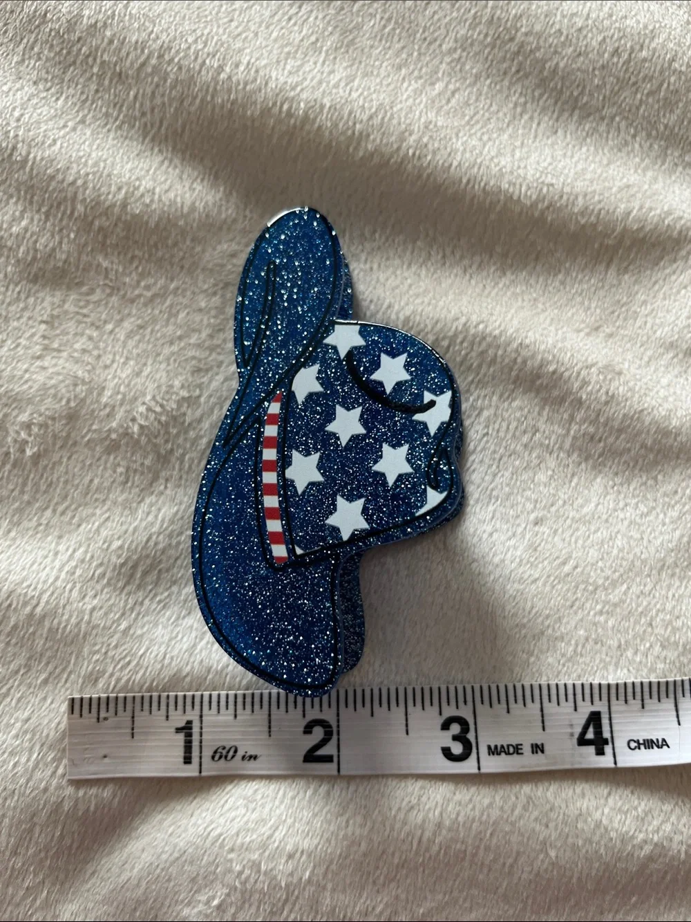 Blue Stars Cowboy Hat Kids Hair Clip